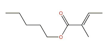 Pentyl (E)-2-methyl-2-butenoate